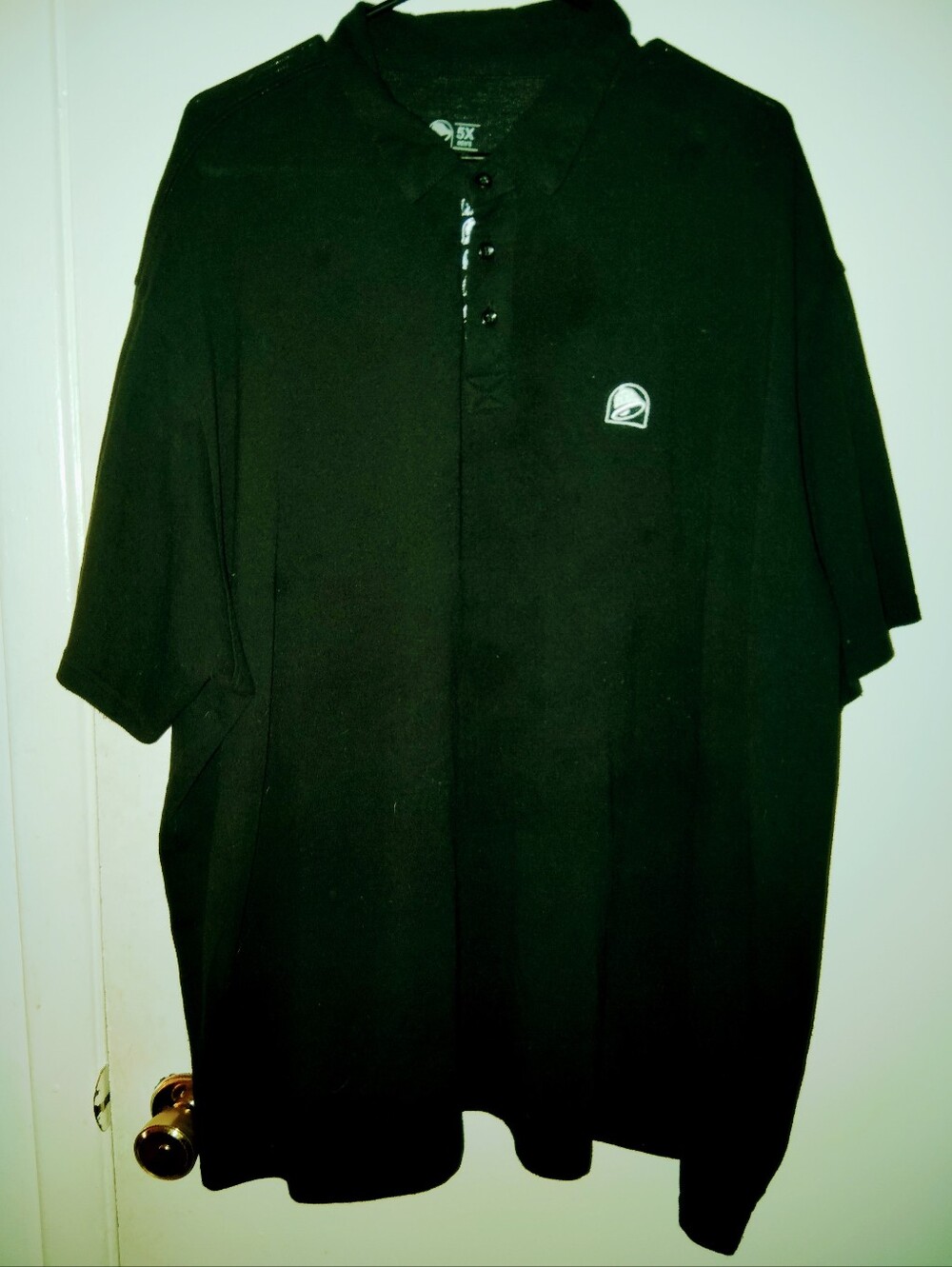2 Taco Bell Men's Black Polo Manager Size 5X Shirt GUC